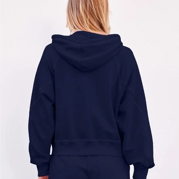 NWT Revolve Sundry Horizon Zip Hoodie – Deep Navy - Picture 2 of 5